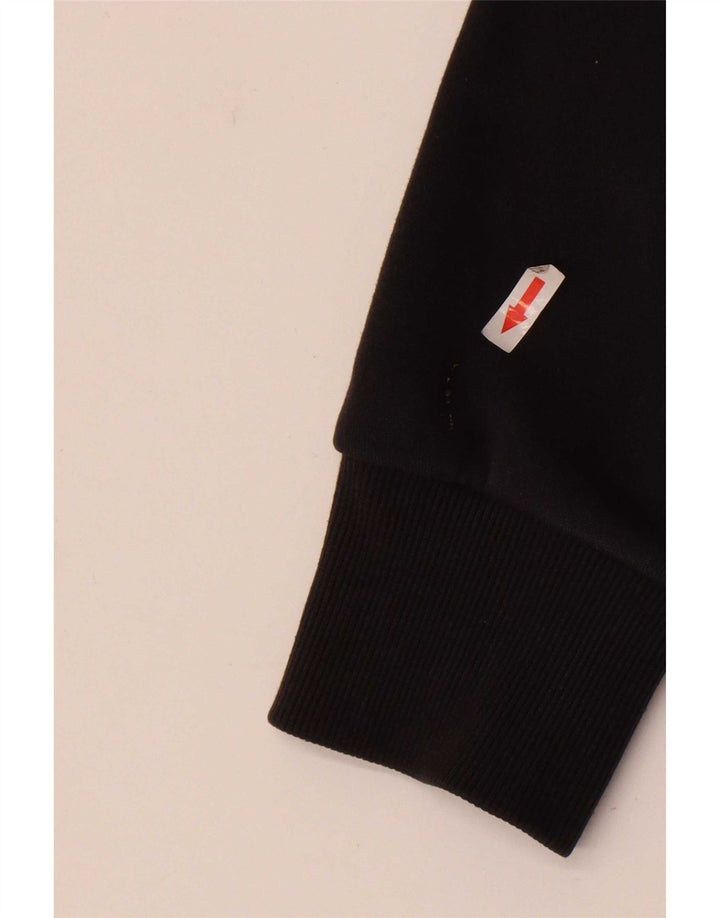 Superdry Herren-Kapuzenpullover mit Reißverschluss, groß, aus schwarzer Baumwolle