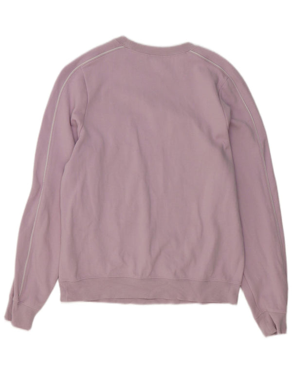 Nike Damen Grafik-Sweatshirtpullover UK 10 Small Lila Baumwolle