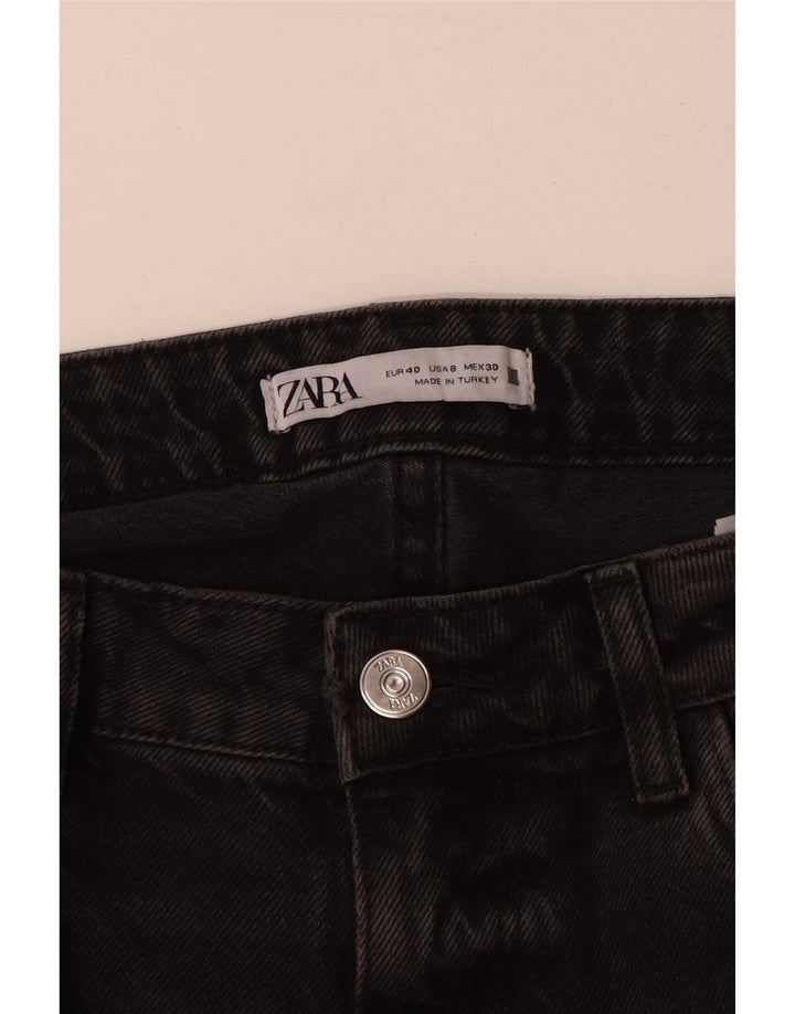 Zara Damen Straight Jeans EU 40 Medium W30 L29 Graue Baumwolle