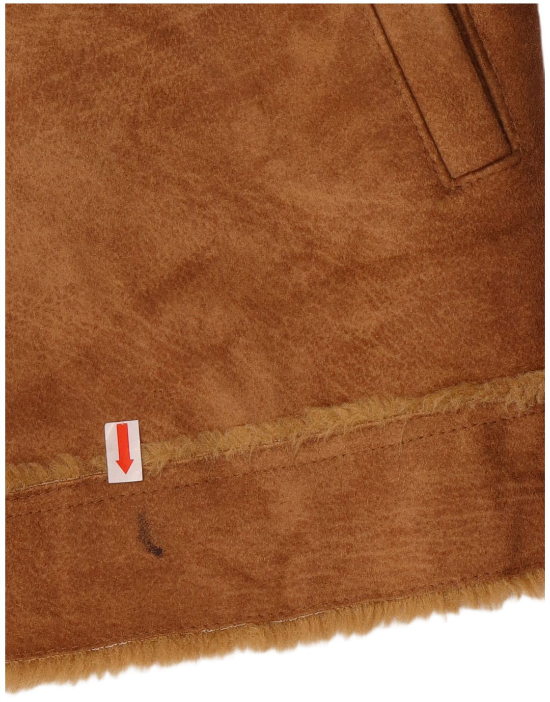 Mauritius Damen Sherpa Wildlederjacke UK 18 XL Braun