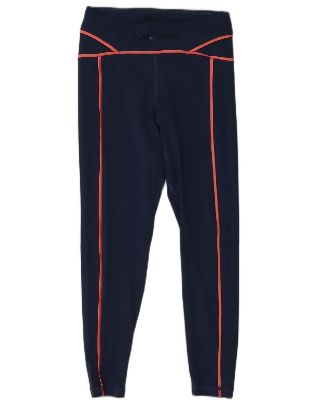 Nike Damen Dri Fit Graphic Leggings UK 8 Small Marineblau Polyester