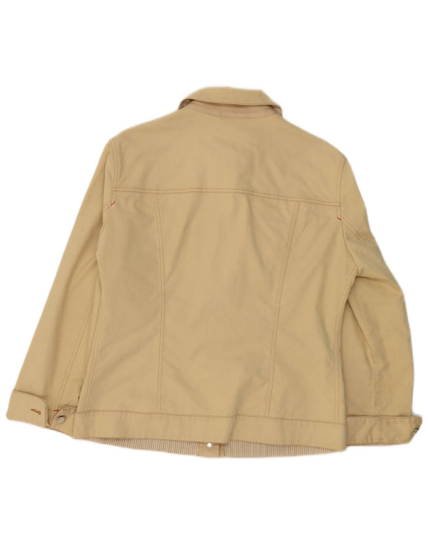 PAUL & SHARK Damen Yachting Jeansjacke UK 16 Große gelbe Baumwolle