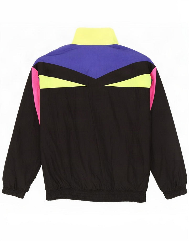 Sergio Tacchini Damen-Trainingsanzug-Top-Jacke, Größe 48, XL, Schwarz, Farbblock