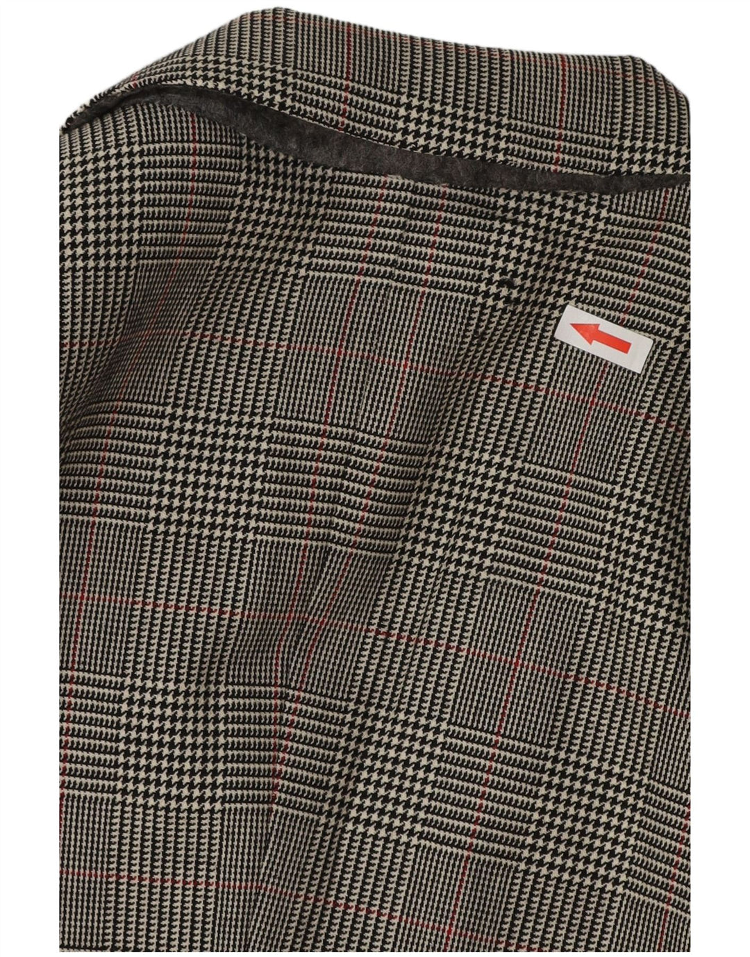 VINTAGE Herren-Blazer mit 3 Knöpfen, UK 38, Mittelgrau mit Hahnentrittmuster