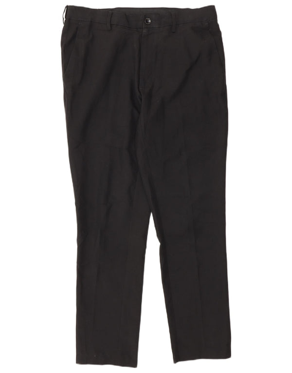 Marks & Spencer Herren Slim Fit Chinohose W32 L29 Schwarz Polyester