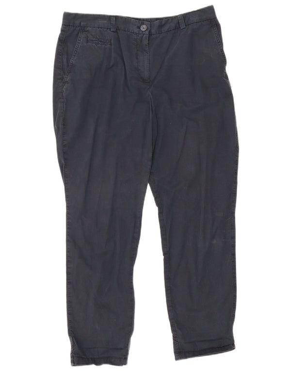 Marks & Spencer Damen Chinohose UK 12 M W32 L26 Marineblau