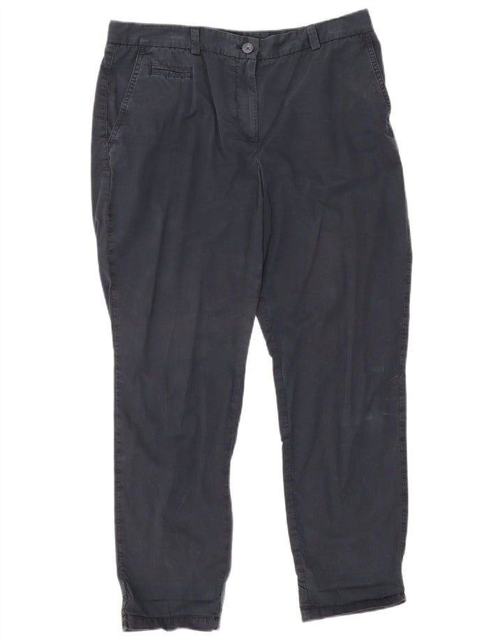Marks & Spencer Damen Chinohose UK 12 M W32 L26 Marineblau