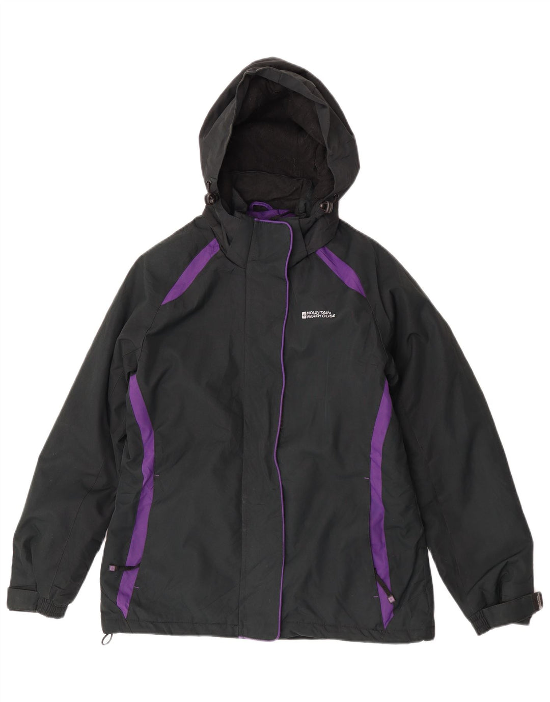 Mountain Warehouse Damen-Windbreakerjacke mit Kapuze, Gr. 8, Schwarz