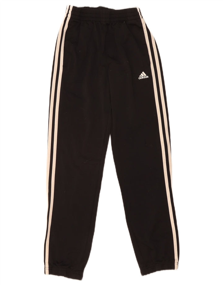 Adidas Jungen-Trainingshose, Jogginghose, 9–10 Jahre, schwarzes Polyester