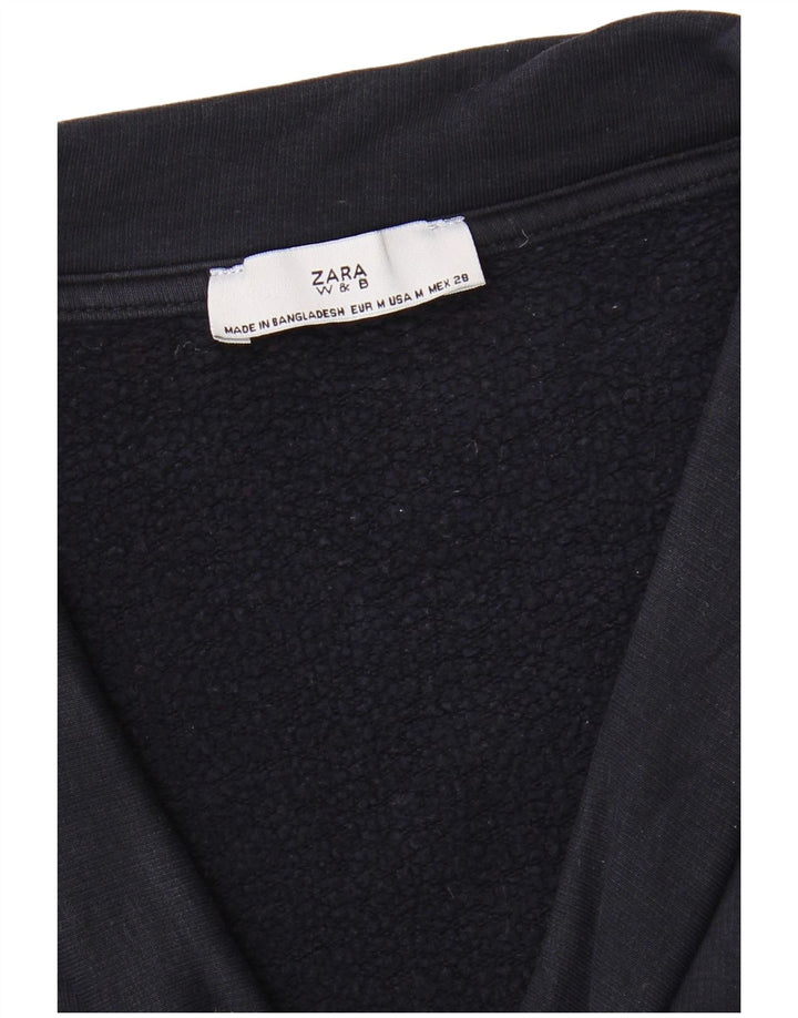Übergroßer Sweatshirt-Pullover für Damen von Zara, Gr. 14, mittleres Marineblau