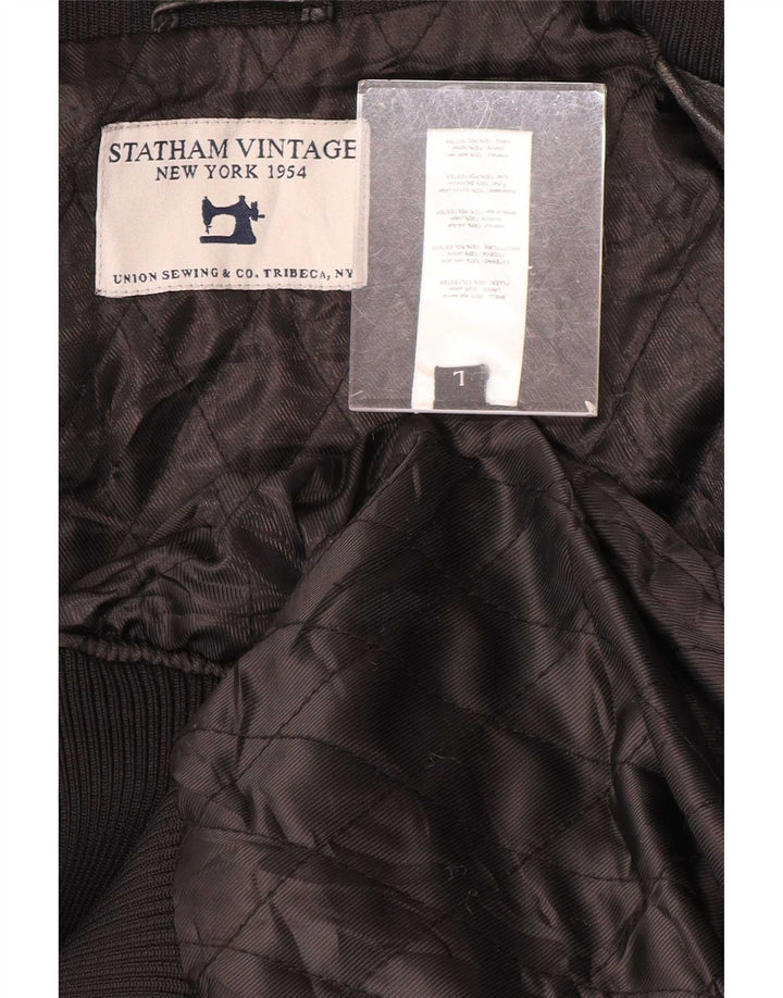 Vintage Herren Lederjacke UK 40 Large Schwarz
