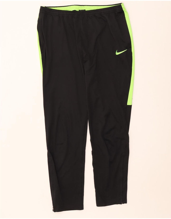 NIKE Herren-Trainingshose Dri Fit, groß, schwarzes Farbblock-Polyester