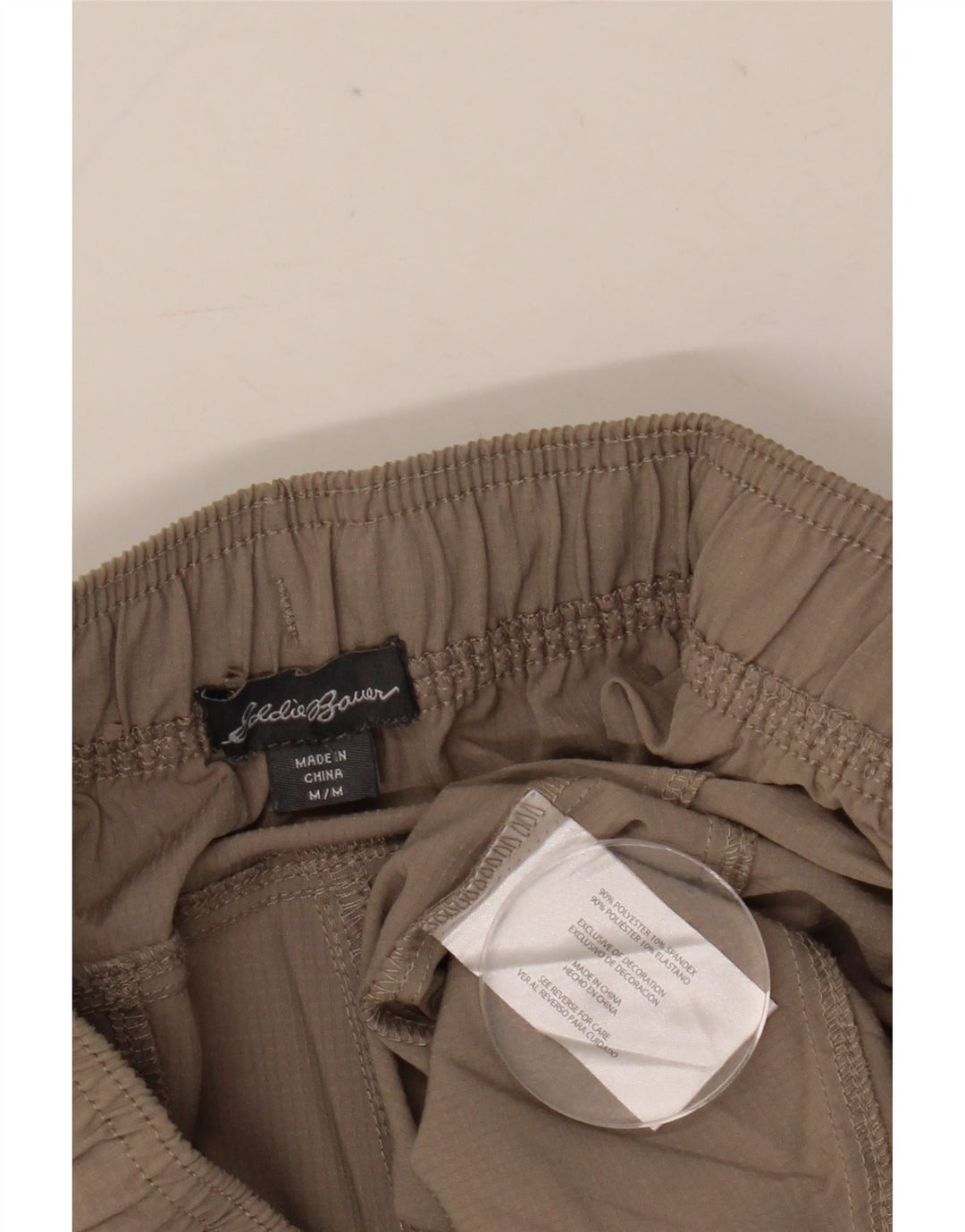 Eddie Bauer Damen Tapered Crop Hose Medium W30 L24 Grau Polyester