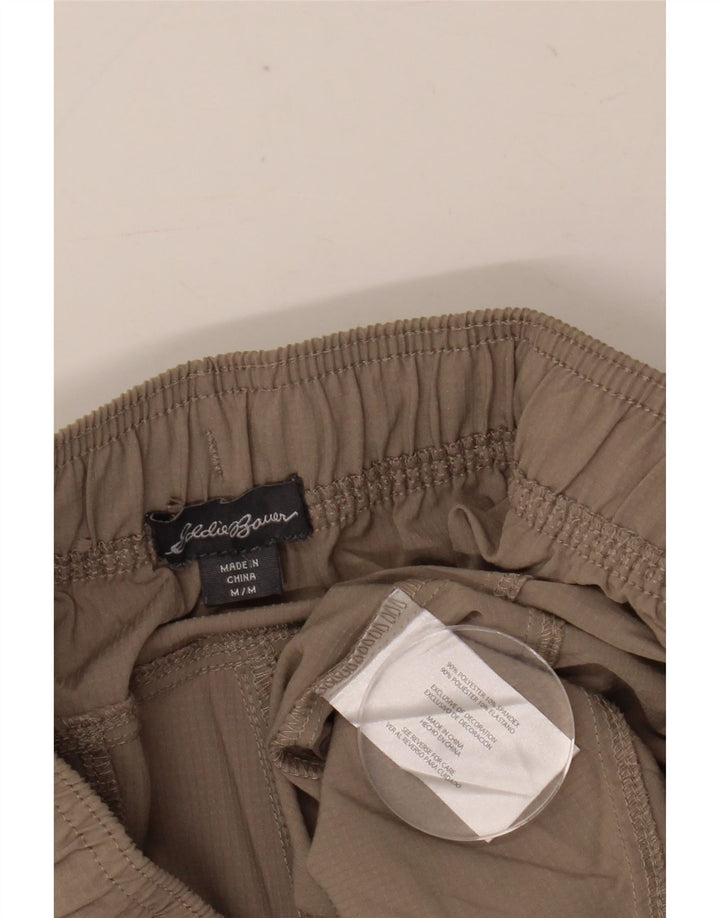 Eddie Bauer Damen Tapered Crop Hose Medium W30 L24 Grau Polyester