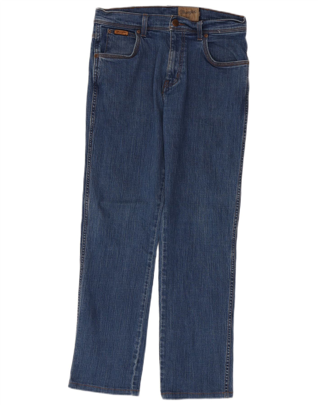 Wrangler Herren Texas Stretch Straight Jeans W32 L32 Blaue Baumwolle
