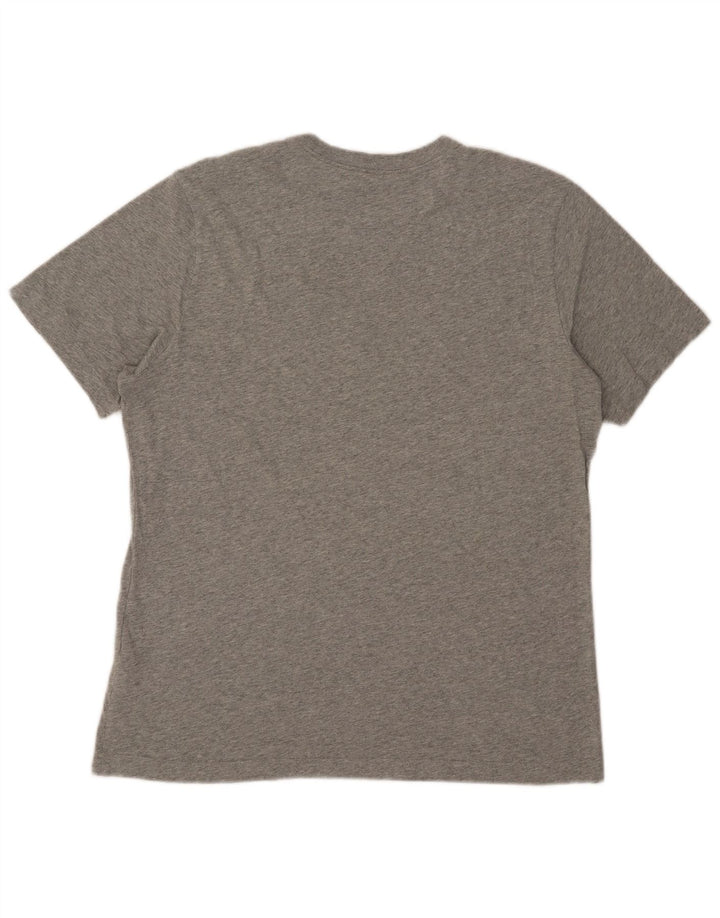 Nike Herren-T-Shirt mit Grafik, mittelgraue Baumwolle