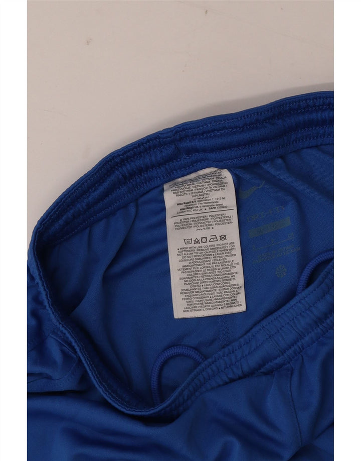 Nike Herren-Dri-Fit-Sportshorts, klein, blaues Farbblock-Polyester
