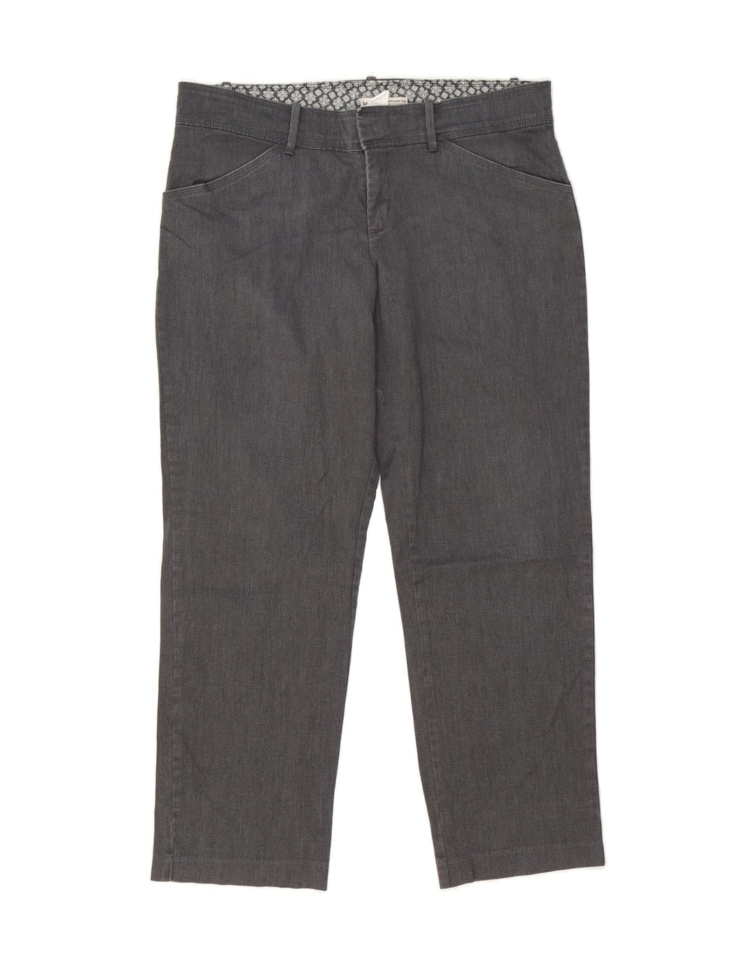 LEE Womens Straight Casual Trousers W38 L30 Grey Cotton Vintage Lee and Second-Hand Lee from Messina Hembry 