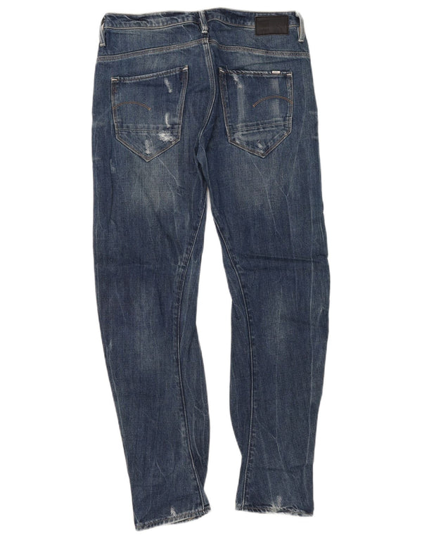 G-Star Damen Distressed Banana Slim Jeans W25 L28 Blaue Baumwolle