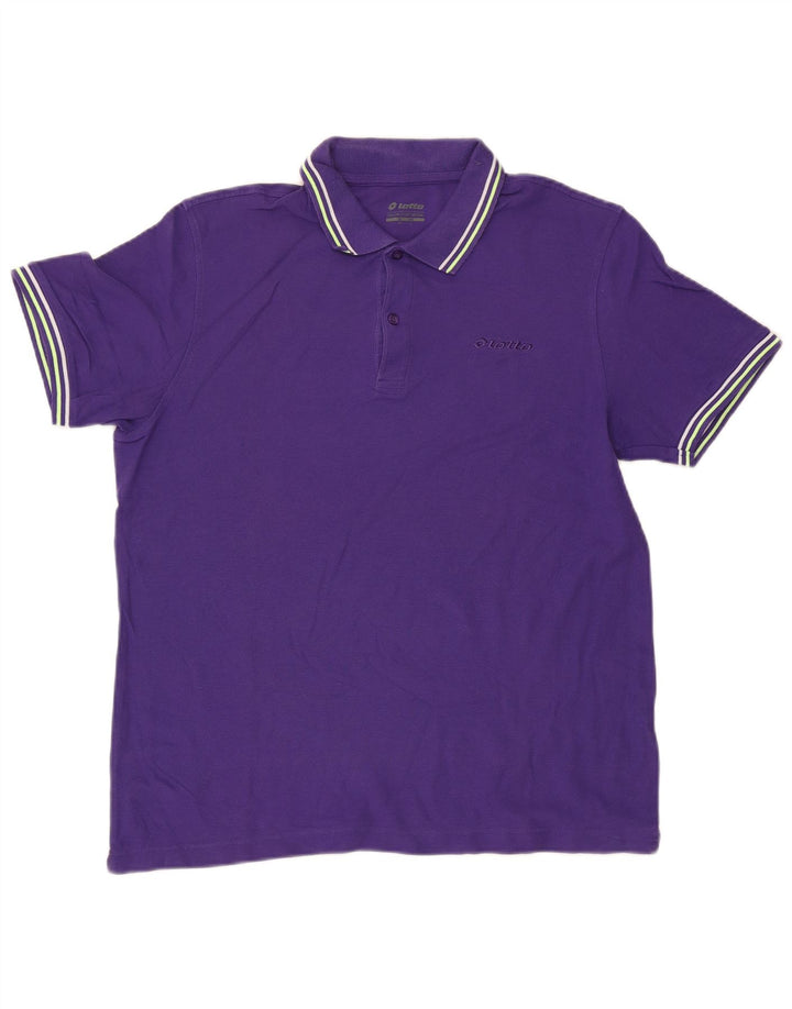 Lotto Herren-Poloshirt, Größe L, Lila