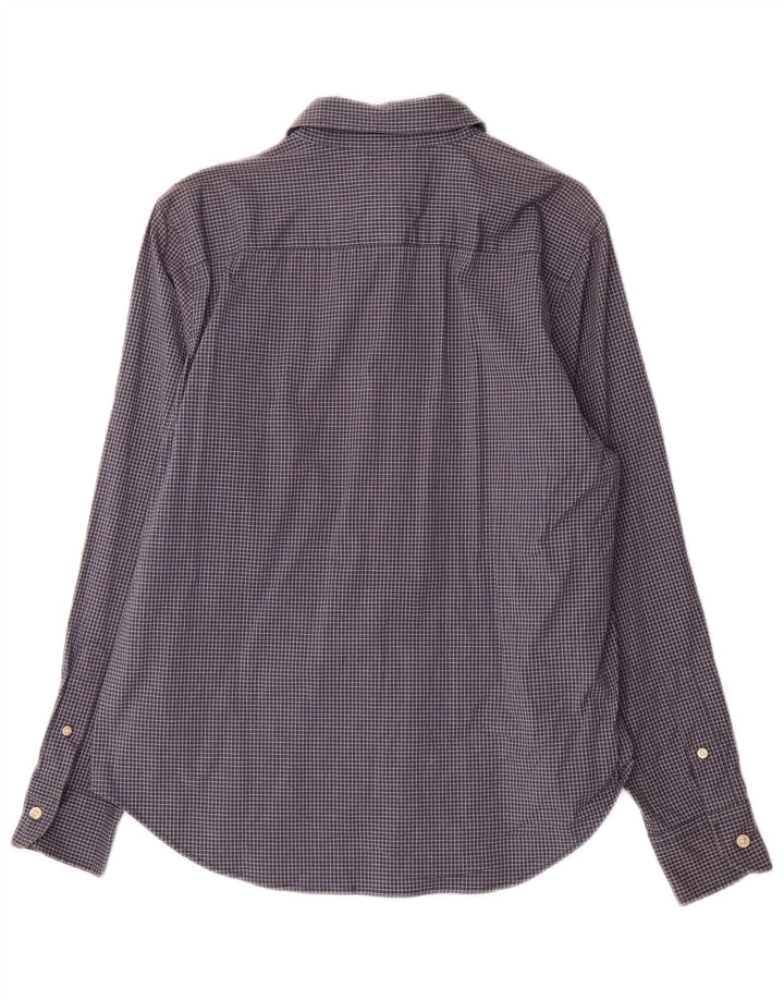 Ralph Lauren Damen-Hemd, US 12, groß, marineblau, kariert, Baumwolle