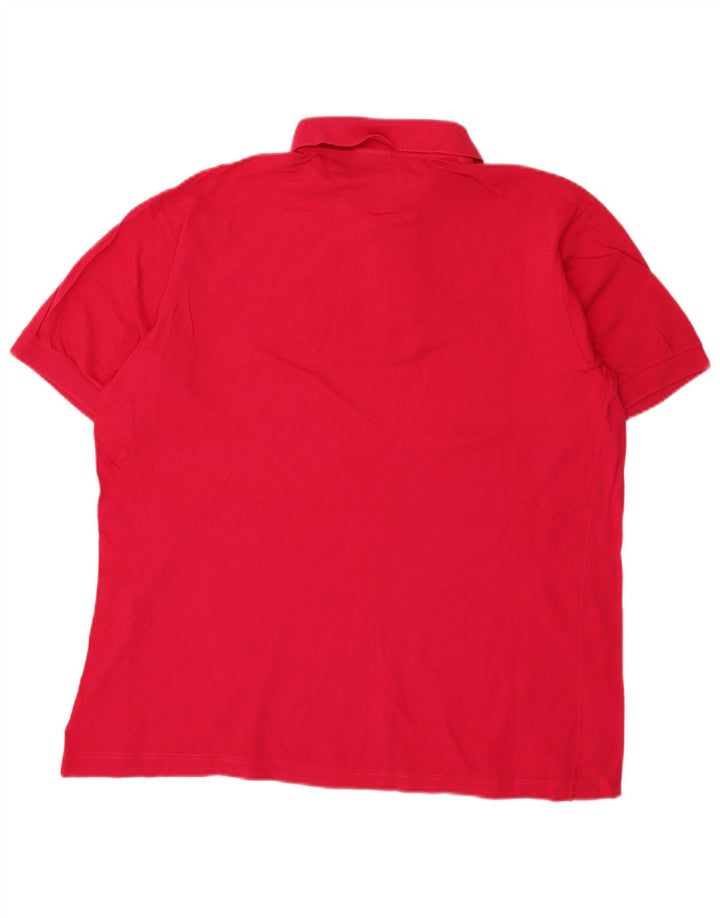 Sergio Tacchini Herren Poloshirt Große rosa Baumwolle