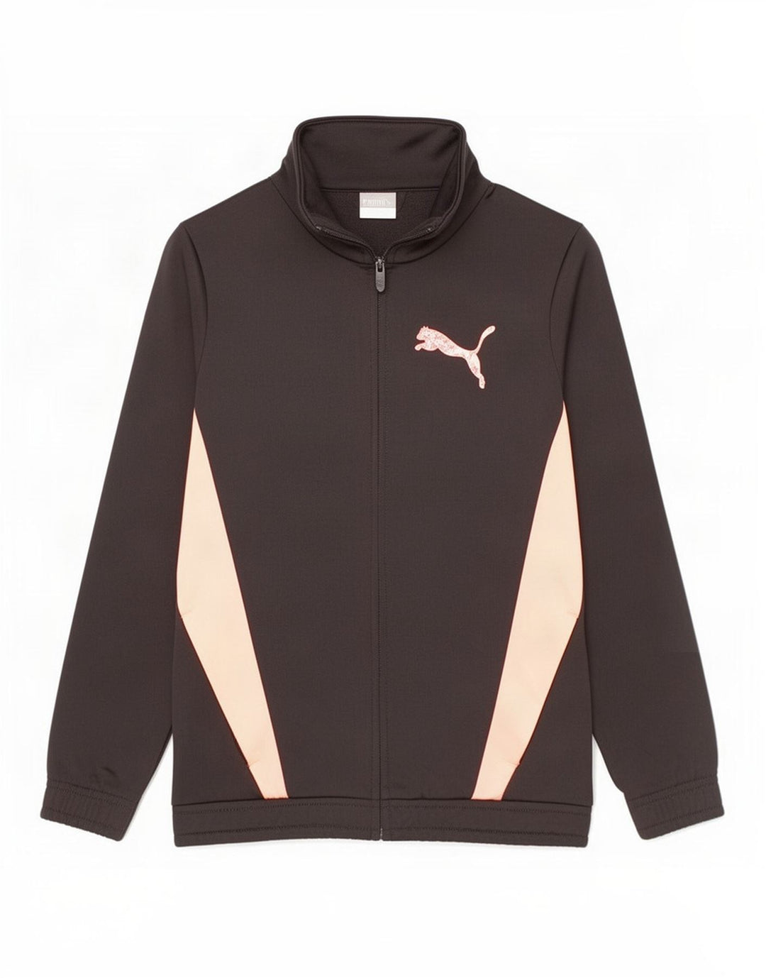 Puma Jungen Grafik-Trainingsanzug-Top-Jacke, 9–10 Jahre, Schwarz, Farbblock