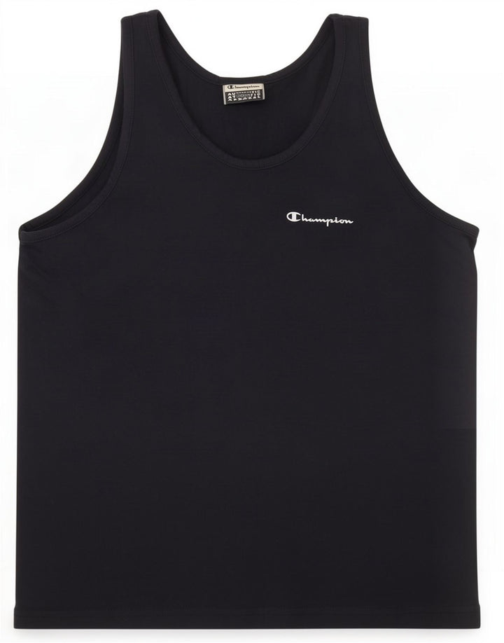 Champion Jungen-Trägershirt, 9–10 Jahre, mittelmarineblaue Baumwolle