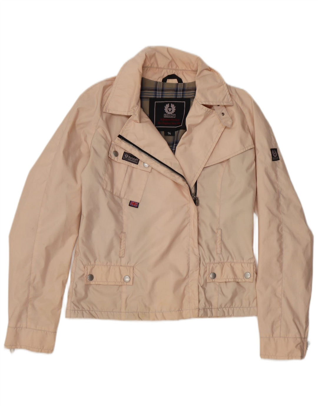 Belstaff Mädchen-Bikerjacke, 13–14 Jahre, rosa Nylon