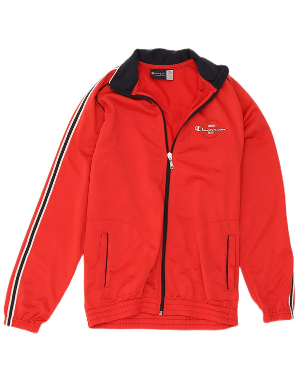 Champion Jungen-Trainingsanzug-Top-Jacke, 13–14 Jahre, XL, rotes Polyester