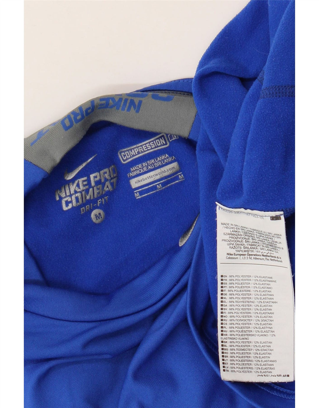 Nike Herren Dri Fit Top Langarm Mittelblaues Polyester