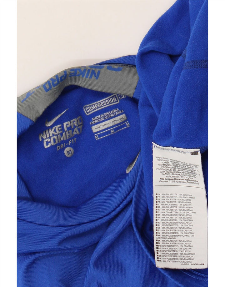 Nike Herren Dri Fit Top Langarm Mittelblaues Polyester