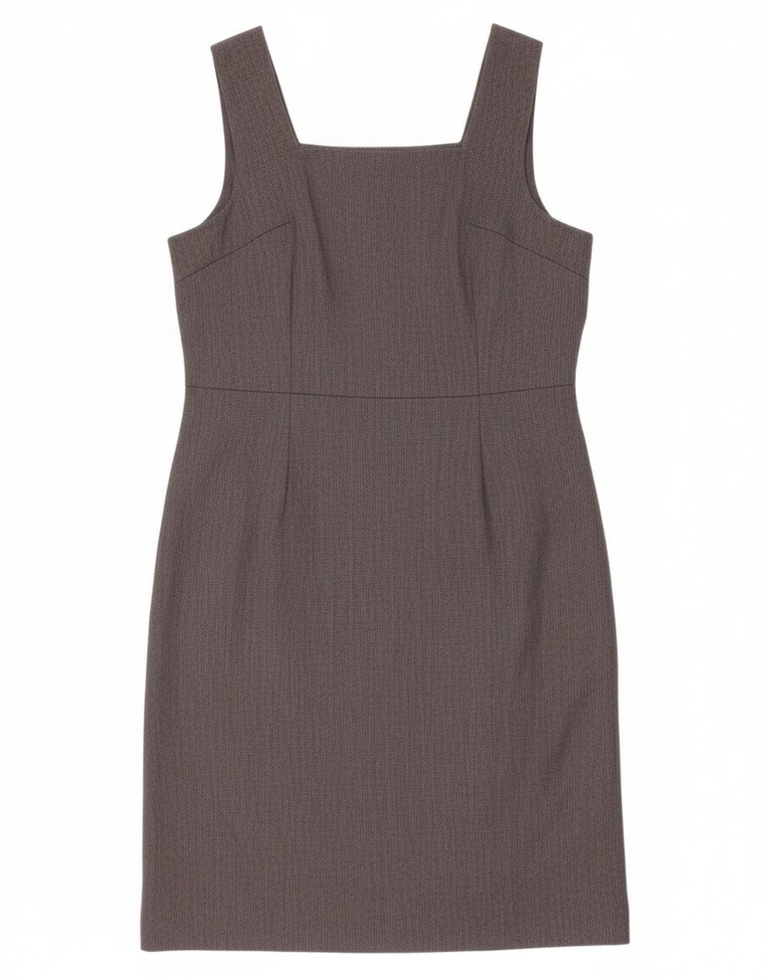 Vintage Damen Ärmelloses Etuikleid UK 12 Mittelgrau