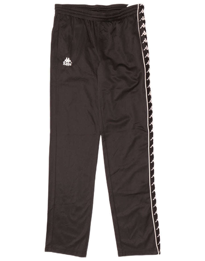 Kappa Herren-Trainingshose mit Grafik, mittelschwarzes Polyester