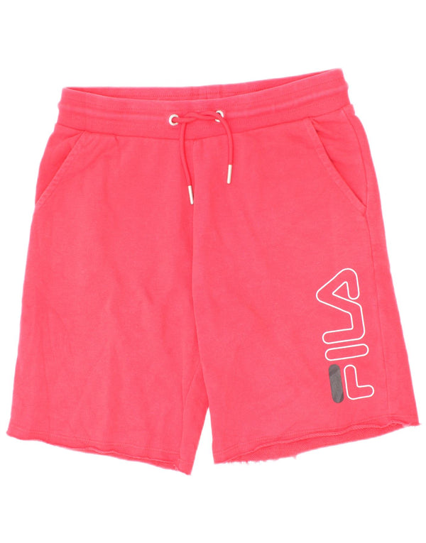 Fila Mädchen Sportshorts mit Grafik, 7–8 Jahre, rote Baumwolle