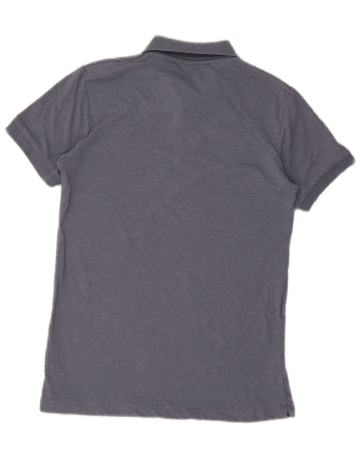 FRENCH CONNECTION Herren-Poloshirt, klein, blaue Baumwolle
