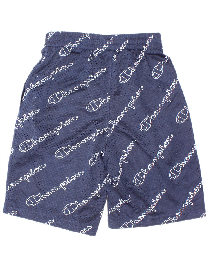 Champion Sport-Shorts für Jungen mit Grafik, 9–10 Jahre, mittelgroß, marineblau, Polyester