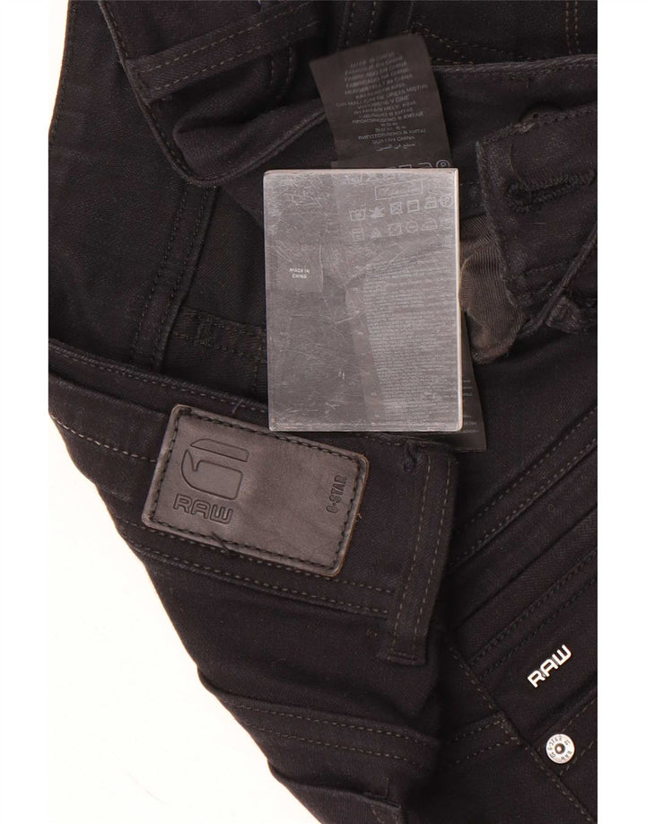 G-Star Damen Midge Saddle Straight Jeans W28 L30 Schwarze Baumwolle
