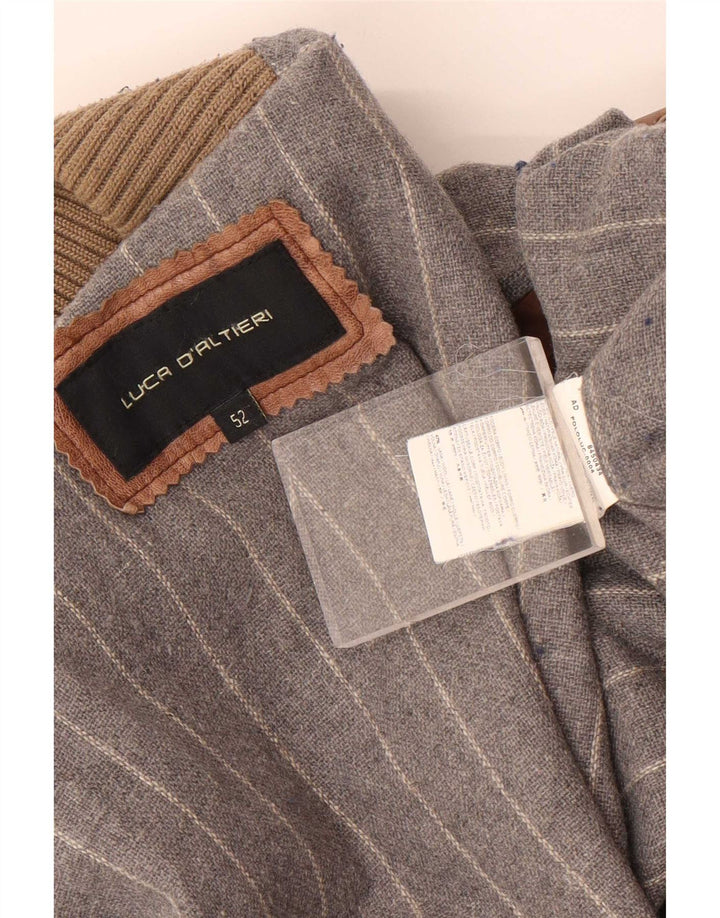 Luca D'altieri Herren Lederjacke IT 52 XL Grau