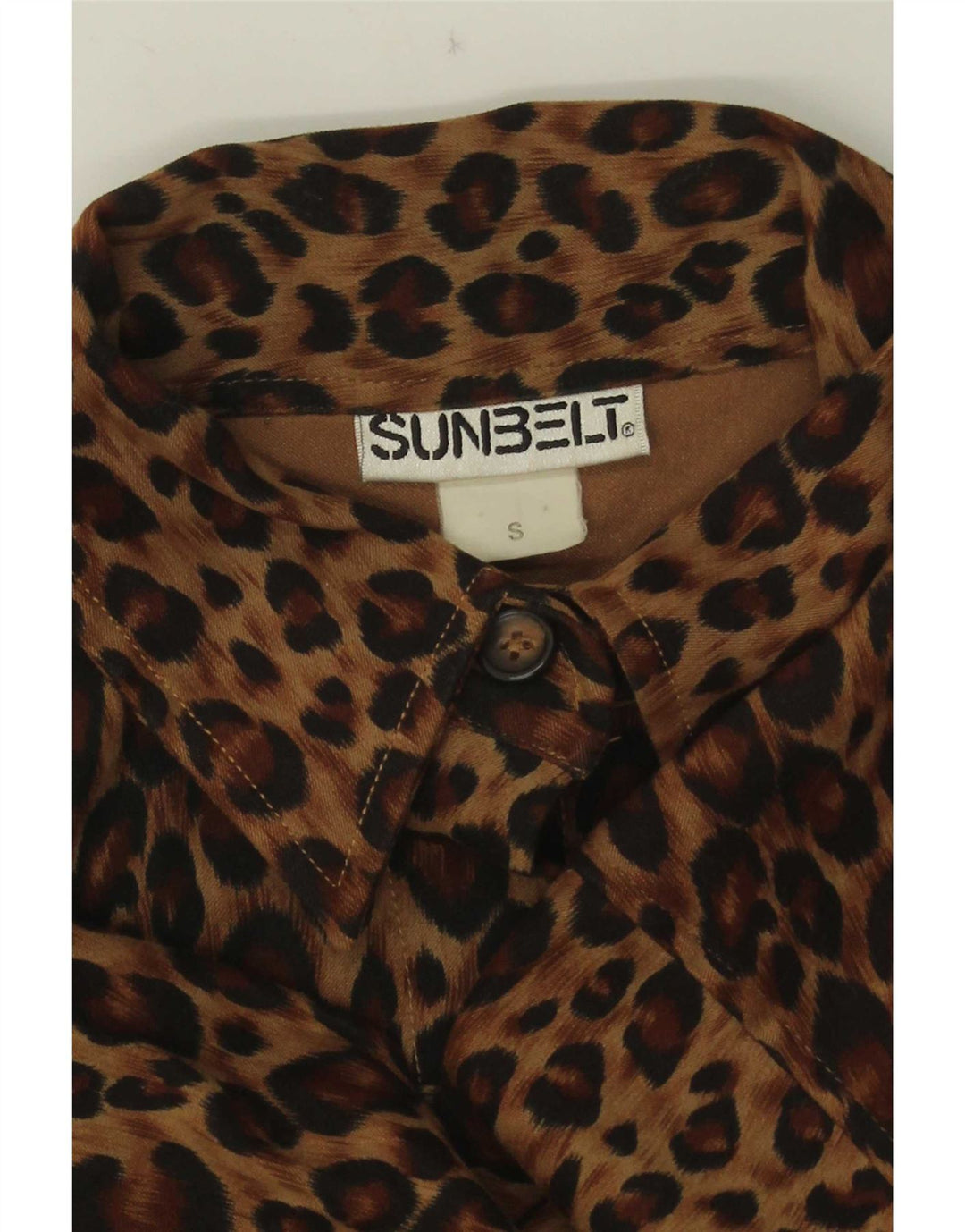 Sunbelt Damen-Oversize-Hemd (UK 10), kleines braunes Tiermuster