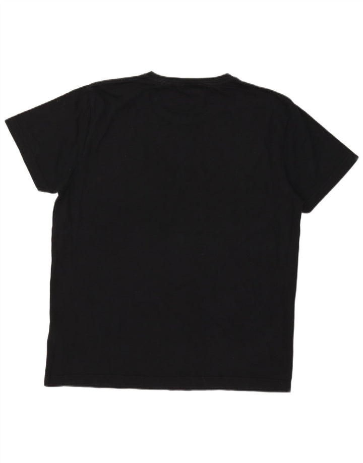 Gant Herren Regular T-Shirt Top XL Schwarz Baumwolle