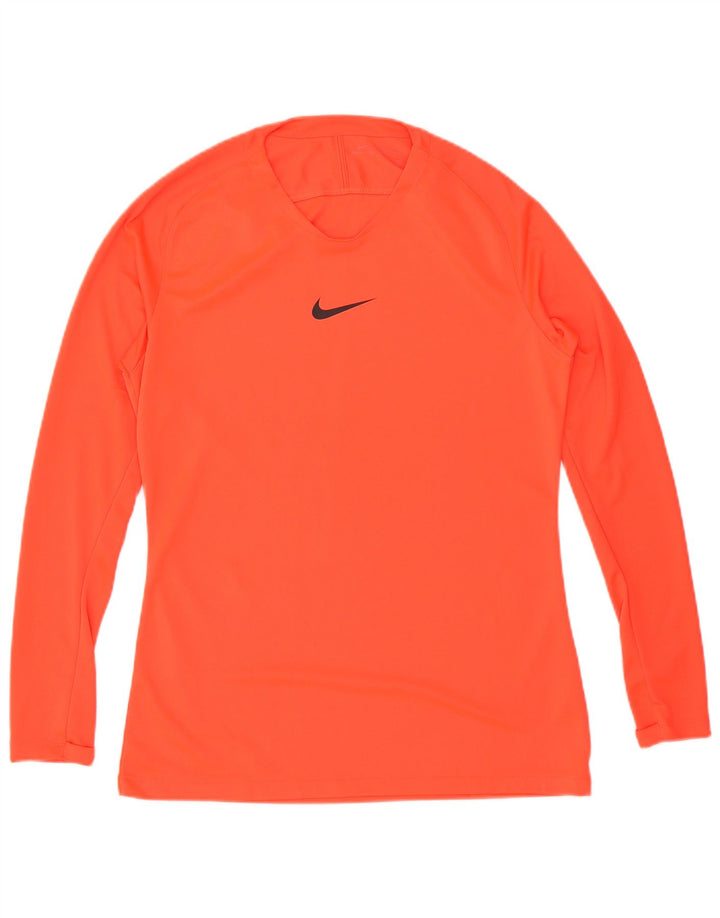Nike Herren Dri Fit Top Langarm Large Orange