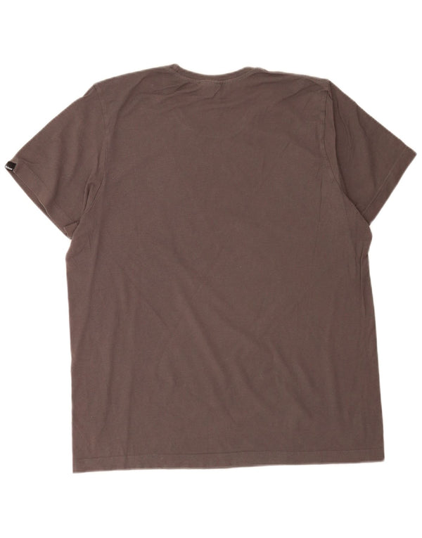 Adidas Mens Graphic T-Shirt Top Medium Grey Cotton