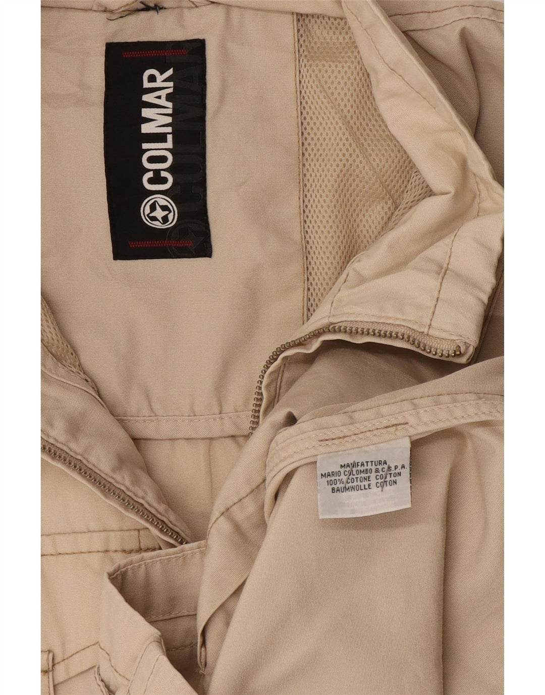 Colmar Herren Utility Gilet UK 42 XL Beige Baumwolle