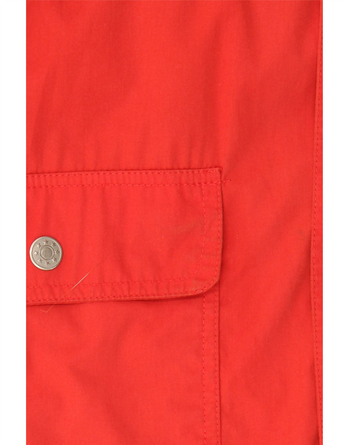 VINTAGE Mens Windbreaker Jacket IT 52 XL Red Polyester Vintage Vintage and Second-Hand Vintage from Messina Hembry 