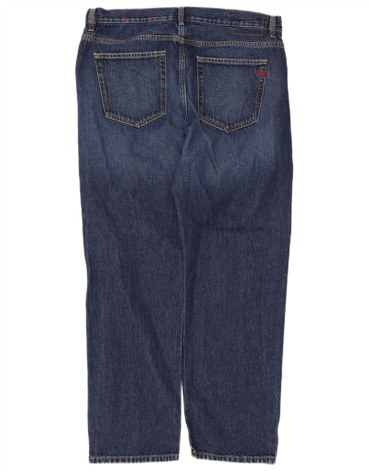 Diesel Herren Straight Jeans W34 L28 Blaue Baumwolle