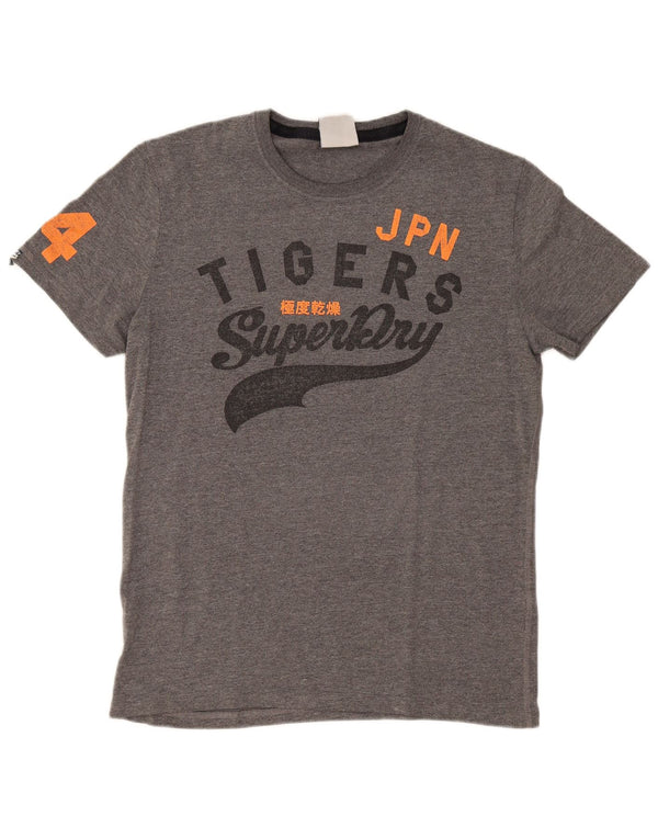 Superdry Herren-T-Shirt mit Grafik, Größe L, Grau, Baumwolle