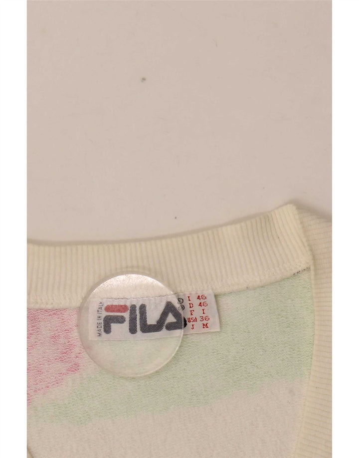 Fila Damen Weste Tank Top IT 46 Large Weiß
