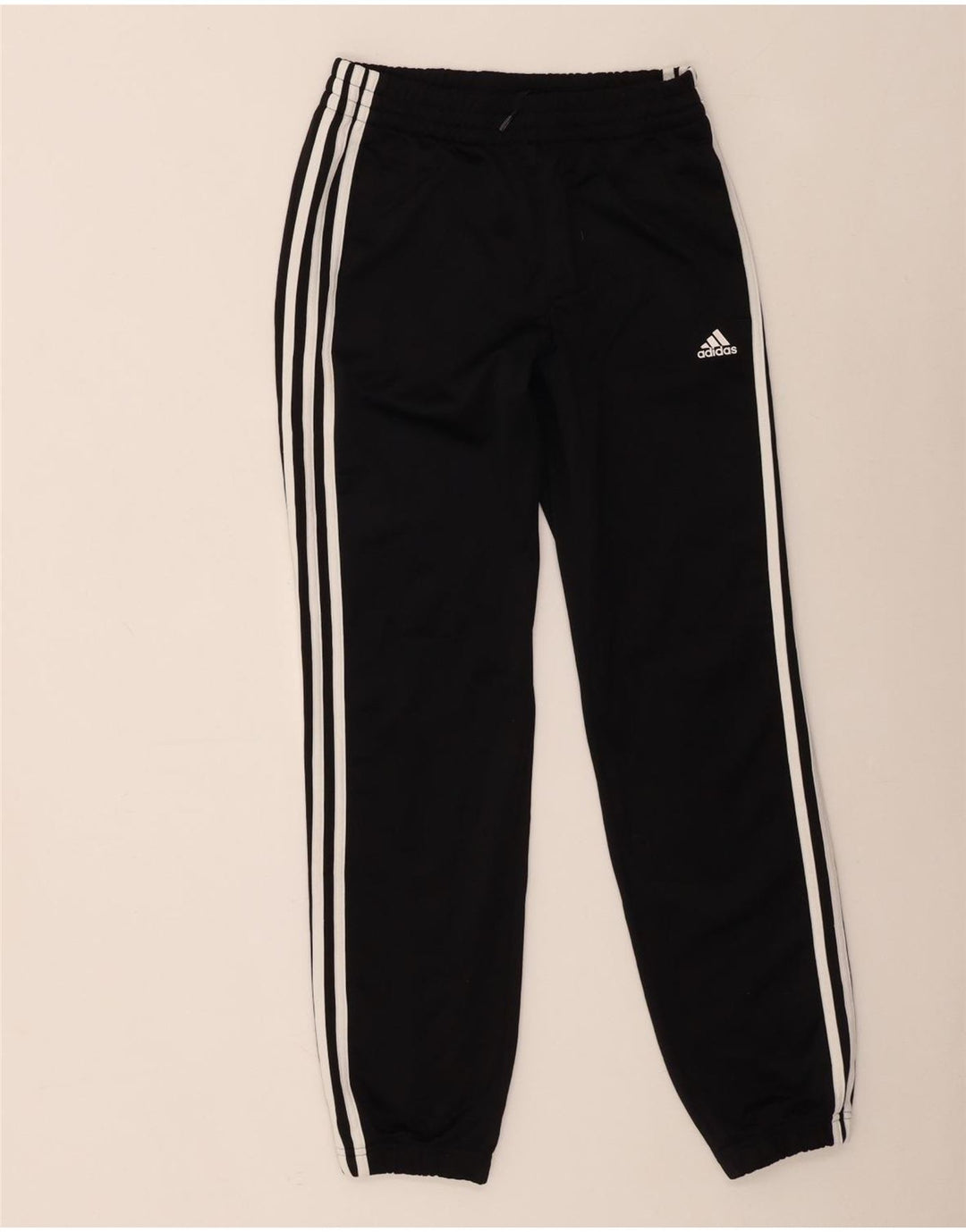 Adidas Jungen-Trainingshose, Jogginghose, 12–13 Jahre, schwarzes Polyester