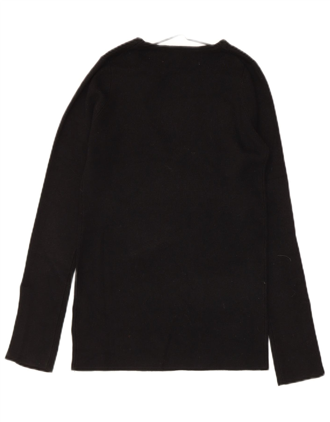 ZARA Damen-Pullover mit V-Ausschnitt, Gr. 12, Mittelschwarz, Viskose